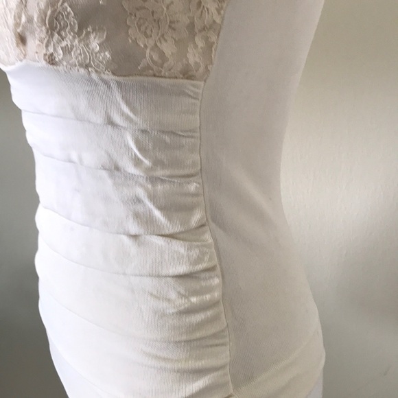 Valentino Ivory lace with draped like strips - sexy low neck - Picture 3 of 9